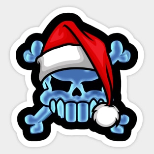 A very Electro skully Christmas Sticker